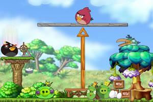 愤怒小鸟平衡木