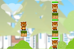 给小松鼠吃松果