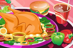 感恩节火鸡晚餐