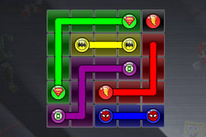 超级英雄图标连线