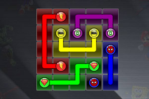 超级英雄图标连线