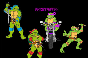 忍者神龟摩托大赛