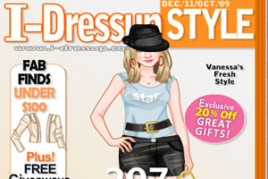 时尚的杂志模特