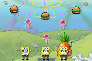 喂海绵宝宝吃汉堡