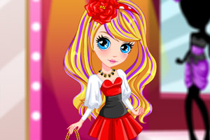 可爱女孩米奇装