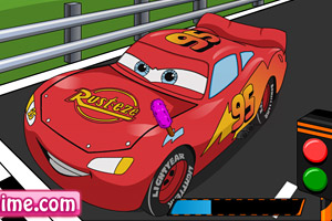 闪电麦昆赛车清洗