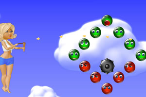 芭比娃娃打弹弓