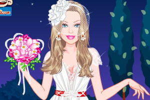 芭比复古新娘装