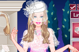 芭比复古新娘装