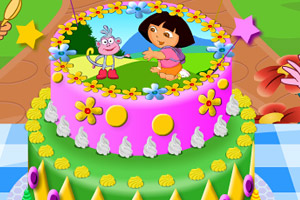 朵拉制作大蛋糕