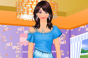 时尚的购物女郎