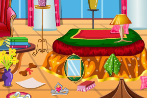 怪物女孩打扫客厅