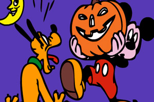 米奇的万圣节上色