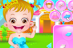 可爱宝贝扮公主