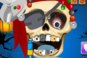 海盗骷髅看牙医