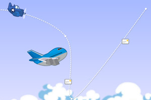 航空飞机送邮件