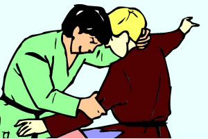 柔道男孩填色彩