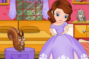 索菲亚卧室打扫