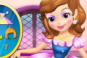 给索菲亚公主化妆