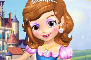 给索菲亚公主化妆