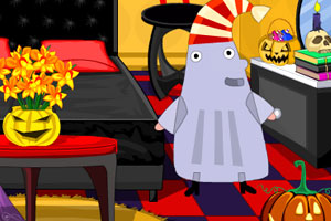 艾尔莎布置万圣节