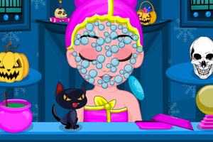 艾尔莎宝贝万圣节准备