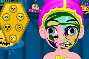 艾尔莎宝贝万圣节准备