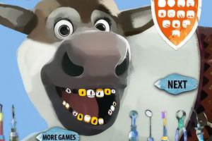 冰雪奇缘驯鹿看牙