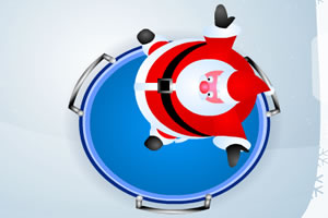 圣诞老人玩蹦床