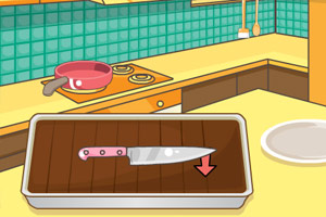 米娅做方块巧克力