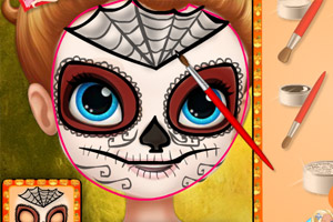 万圣节脸部彩绘