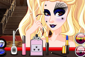 万圣节蜘蛛女王化妆