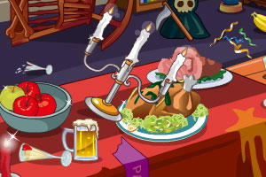 凌乱的万圣节派对