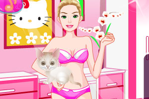 芭比和kitty猫