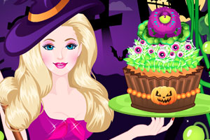 芭比的万圣节纸杯蛋糕