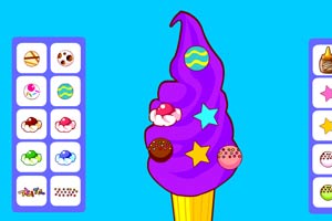 水果甜筒冰淇淋