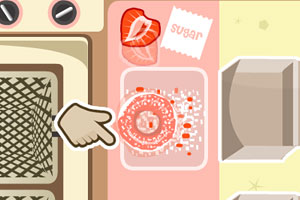 制作草莓甜甜圈