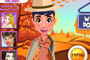 时尚女士的秋装