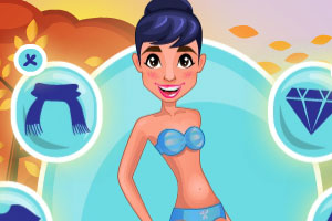 时尚女士的秋装