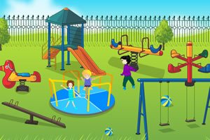 布置儿童游乐场