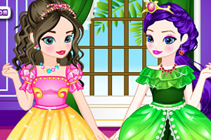 冰雪奇缘姐妹公主装