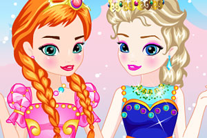 冰雪奇缘姐妹公主装
