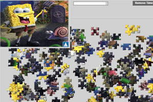 海绵宝宝趣味拼图