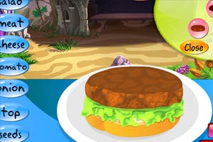 家庭自制汉堡包