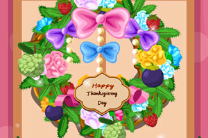 设计感恩节花环