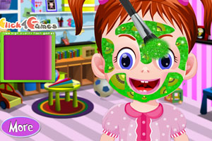 艾玛宝贝做美容