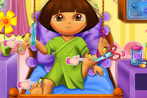 朵拉骨折住院了