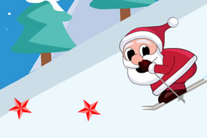 圣诞节高山滑雪