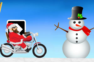 圣诞大叔骑摩托