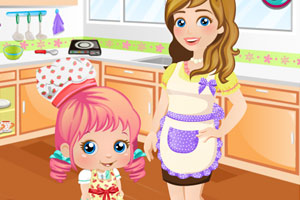 宝贝爱丽丝做蛋糕